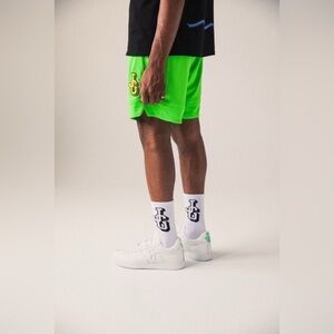 John Geiger NWT GF-01 All White Neon Sneaker Tennis Shoes Size 9